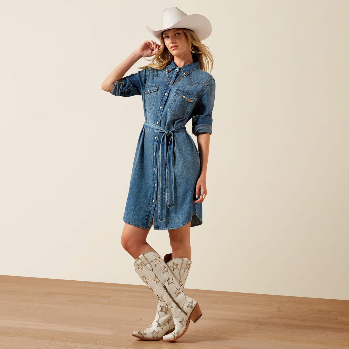 Americana Denim Dress - US 1691