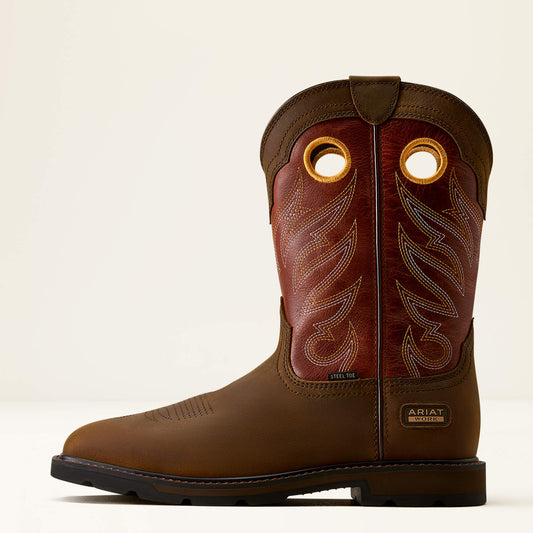 Groundwork Wide Square Toe Steel Toe Work Boot - US 9021