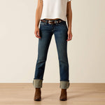 R.E.A.L. Mid Rise Stretch Icon Stackable Straight Leg Jean - US 1548
