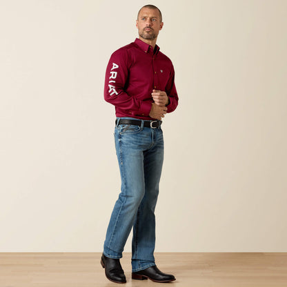 Team Logo Twill Fitted Shirt - US 6558