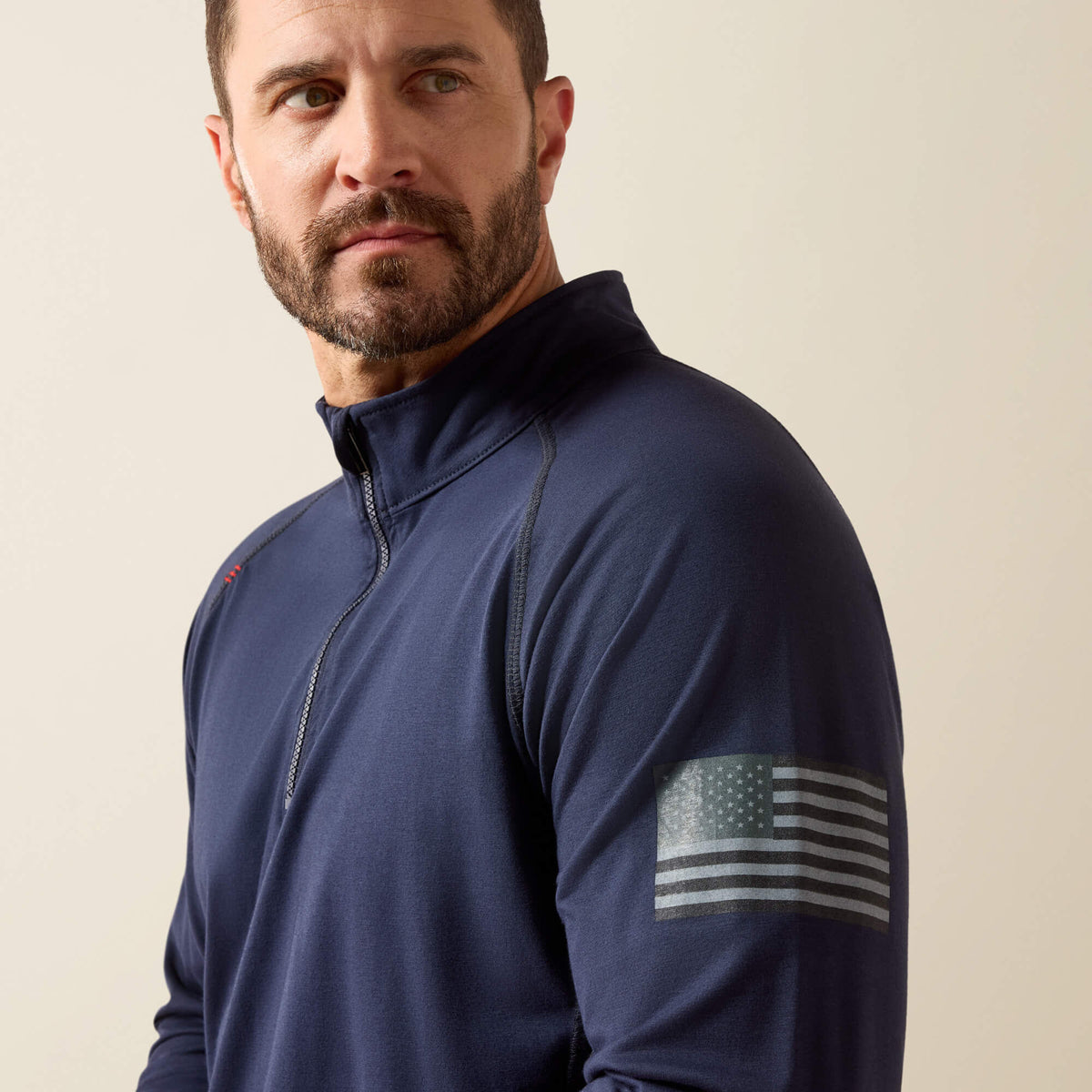 FR Combat Stretch Patriot 1/4 Zip Work Shirt - US 5893