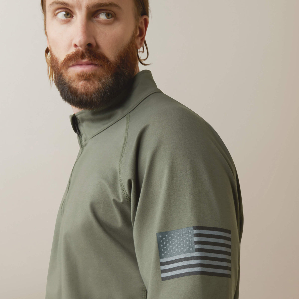 FR Combat Stretch Patriot 1/4 Zip Work Shirt - US 6873