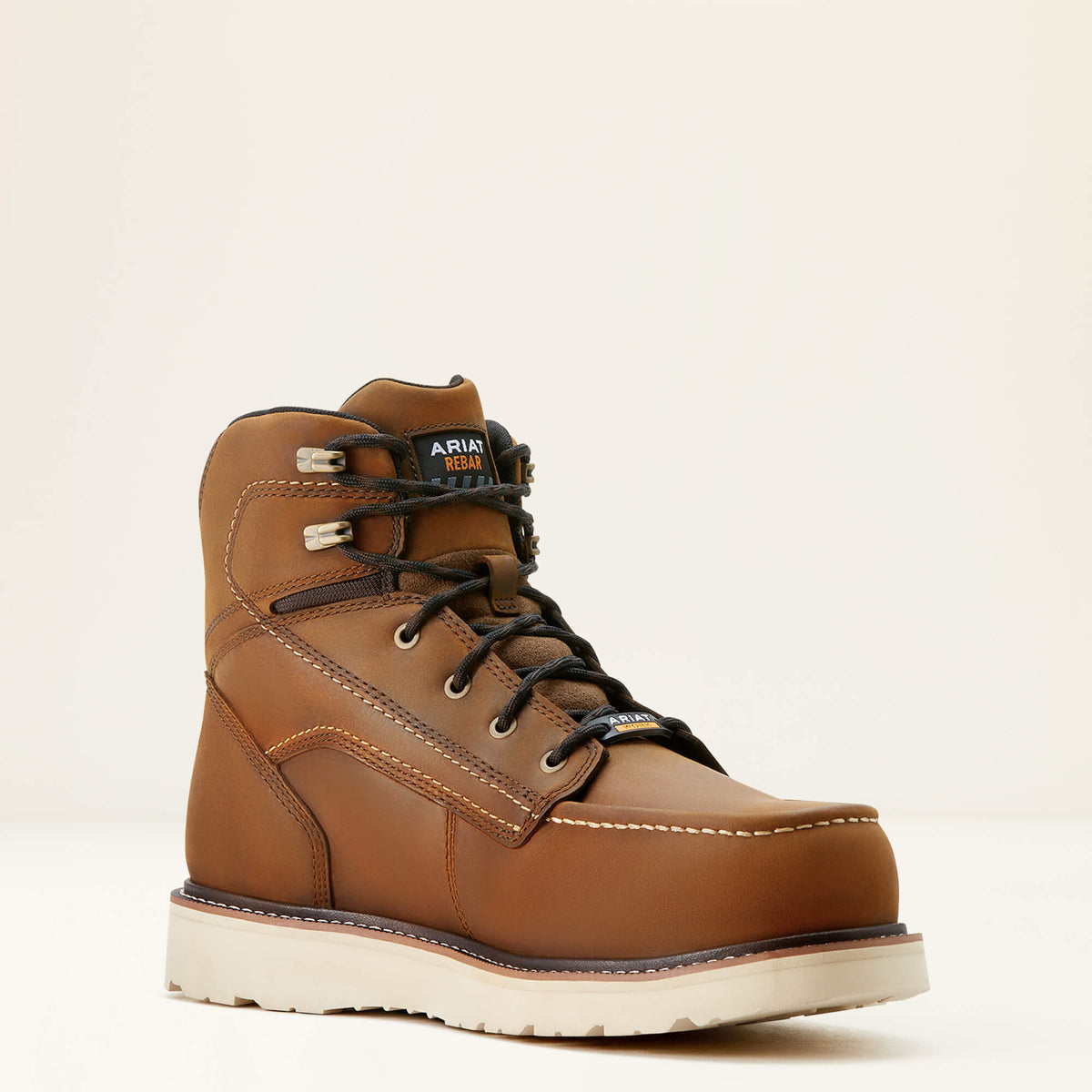 Rebar Wedge Moc Toe 6" Waterproof Composite Toe Work Boot - US 1812