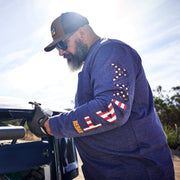 NAVY HEATHER|USA