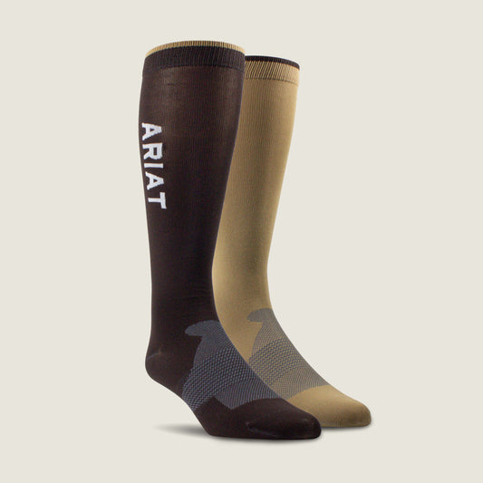AriatTEK Essential Performance Sock 2 Pair Multi Color Pack - US 3124