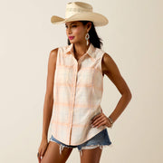 ORANGE CHIFFON PLAID