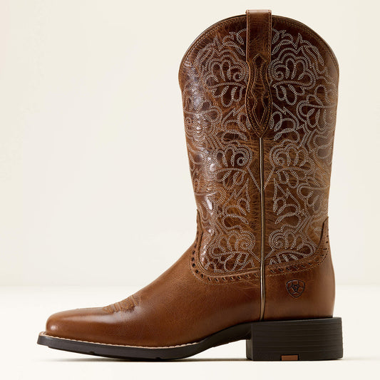 Round Up Remuda Wide Square Toe Western Boot - US 6935