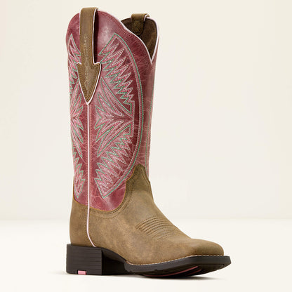 Round Up Ruidoso Wide Square Toe Western Boot - US 4496