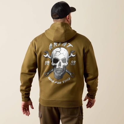 Rebar Workman Bearded Skull Hoodie - US 4155