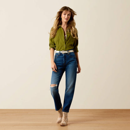 Perfect Rise Relaxed Petra Flipside Straight Leg Jeans - US 2085
