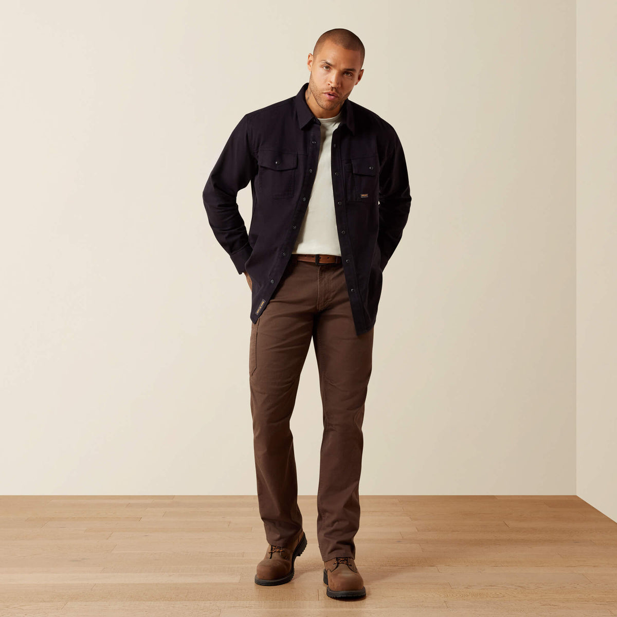 Rebar Flannel Twill Snap Work Shirt - US 8873