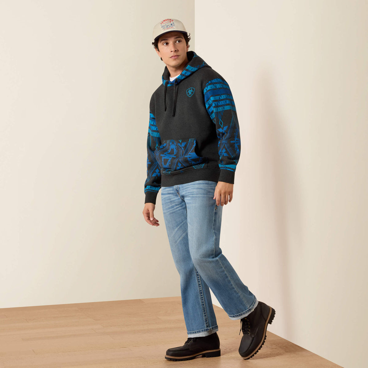 Southwestern Color Block Hoodie - US 1902