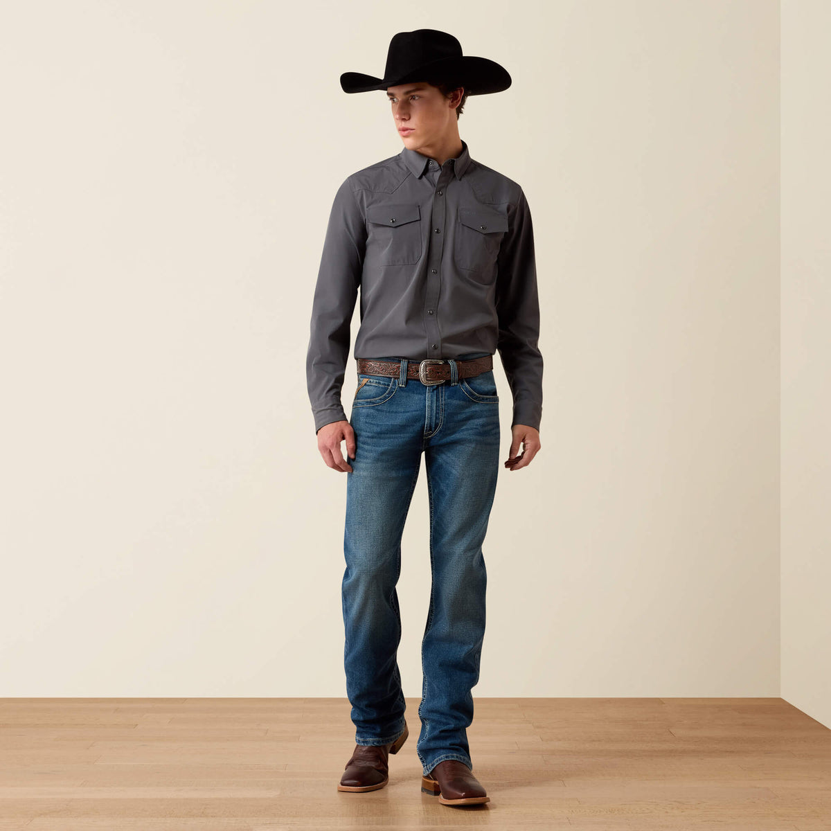 FrontierTough VentTEK Western Fitted Snap Shirt - US 9047